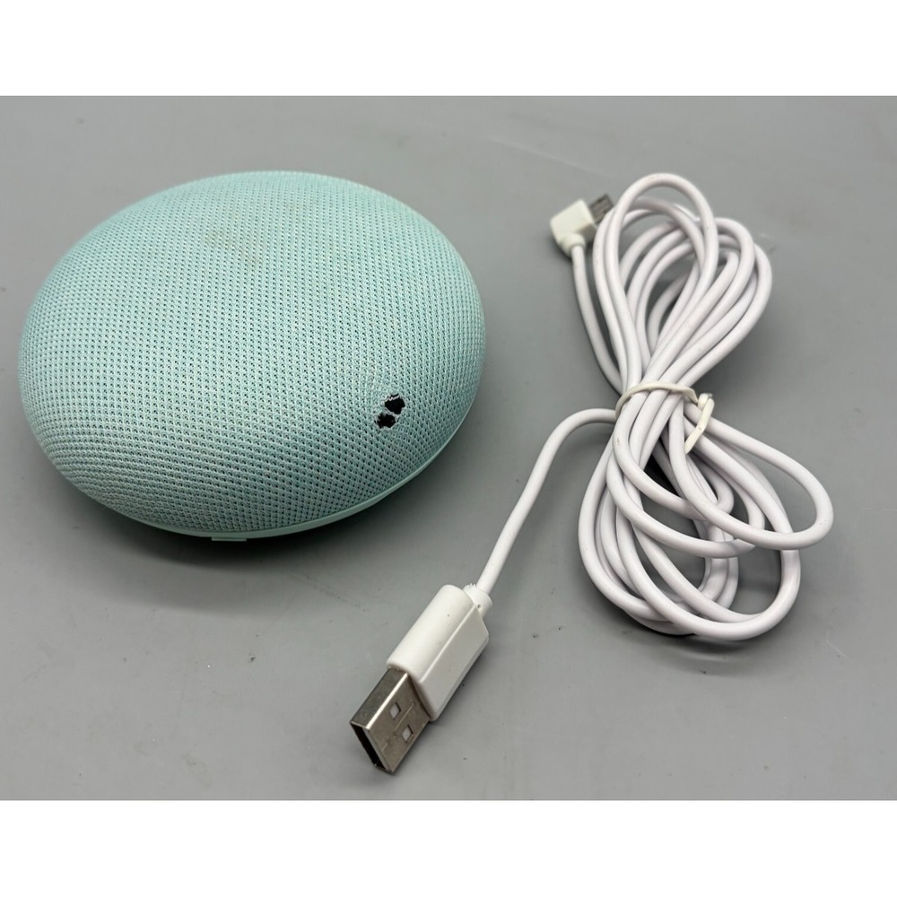 Google Home Mini Smart Speaker - Aqua (H0A)(Gen 1) - Tested